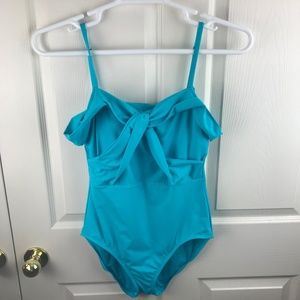 Tommy Bahama Pearl Twist One Piece Swimsuit Teal